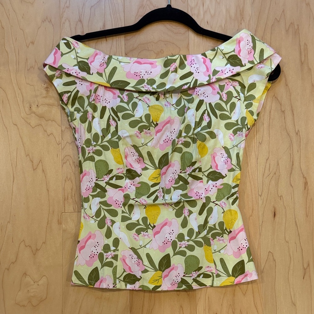 Collectif off the shoulder floral top